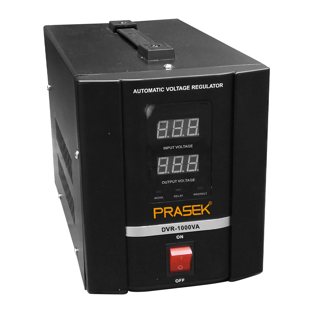 DVR-1000VA  ESTABILIZADOR SERVOMOTOR C/PAN.DIG.1000W "PRASEK"