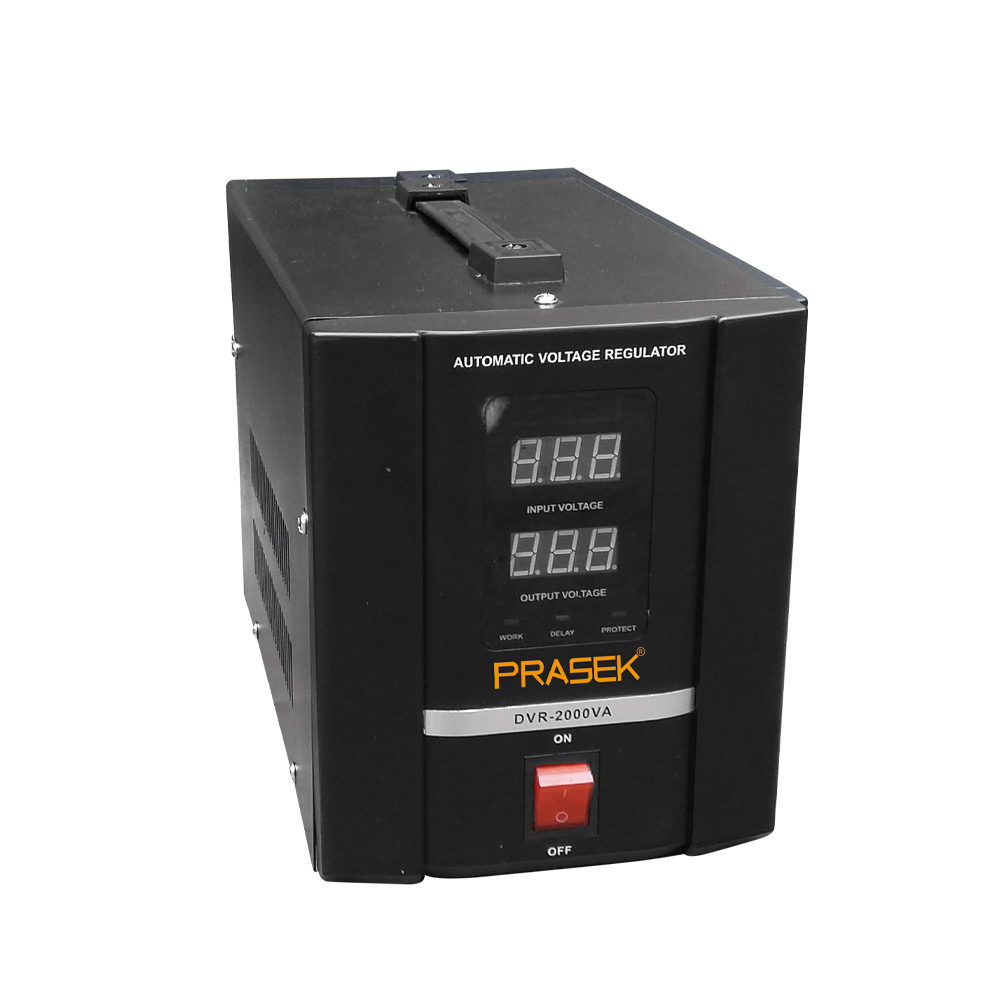 DVR-2000VA Estabilizador servomotor con pantalla digital 2000W "PRASEK"