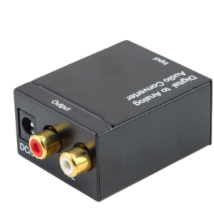 PR-AC/PW  Convertidor de audio digital óptico a analógico RCA + CABLE "PRASEK"