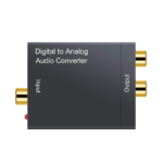 PR-AC/PW  Convertidor de audio digital óptico a analógico RCA + CABLE "PRASEK"