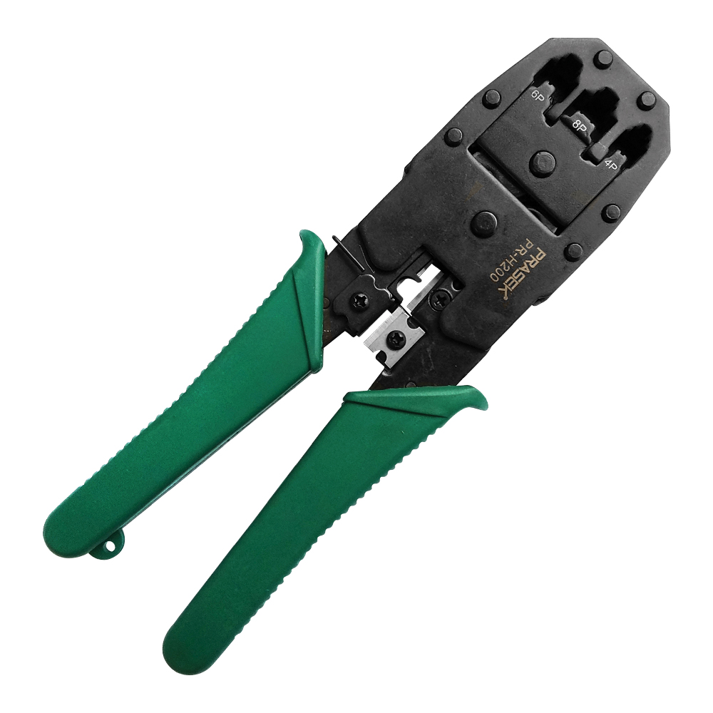 PR-H200 Alicate para RJ-45 RJ-11 RJ-12 "PRASEK"